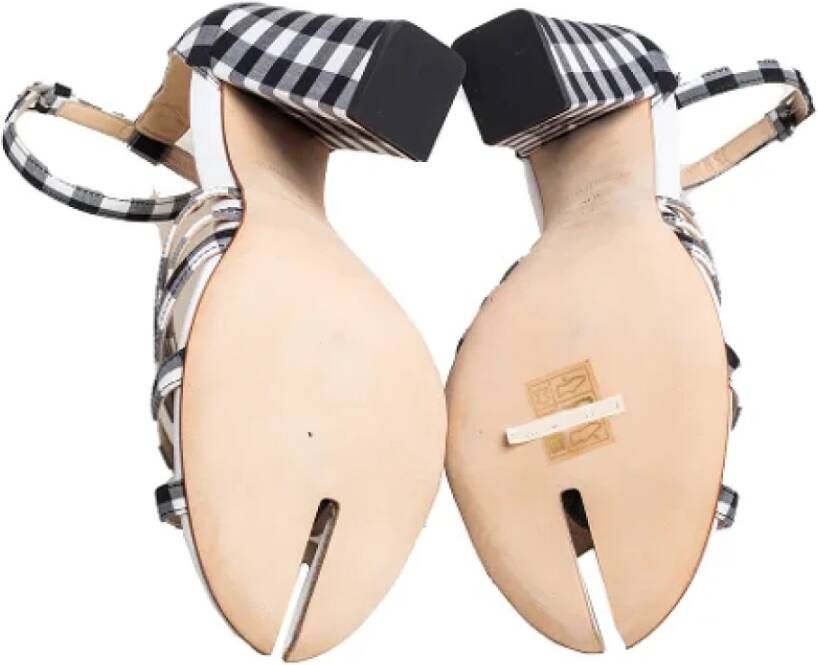 Burberry Vintage Pre-owned Fabric sandals Black Dames