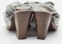 Burberry Vintage Pre-owned Fabric sandals Gray Dames - Thumbnail 5