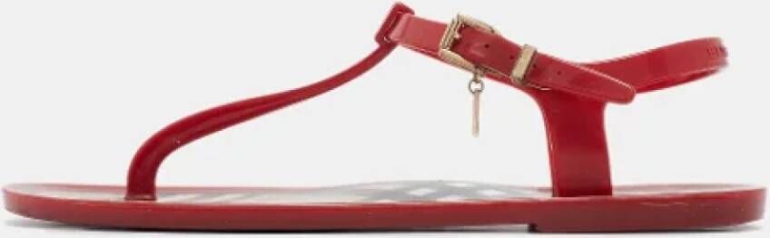 Burberry Vintage Pre-owned Fabric sandals Red Dames