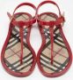 Burberry Vintage Pre-owned Fabric sandals Red Dames - Thumbnail 3