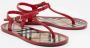 Burberry Vintage Pre-owned Fabric sandals Red Dames - Thumbnail 4