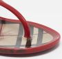 Burberry Vintage Pre-owned Fabric sandals Red Dames - Thumbnail 7