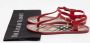 Burberry Vintage Pre-owned Fabric sandals Red Dames - Thumbnail 9