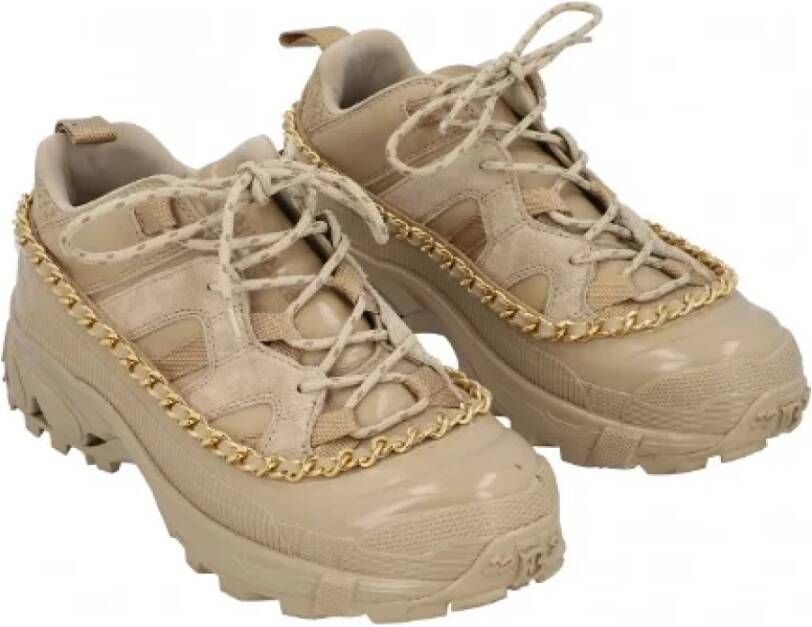 Burberry Vintage Pre-owned Fabric sneakers Beige Dames