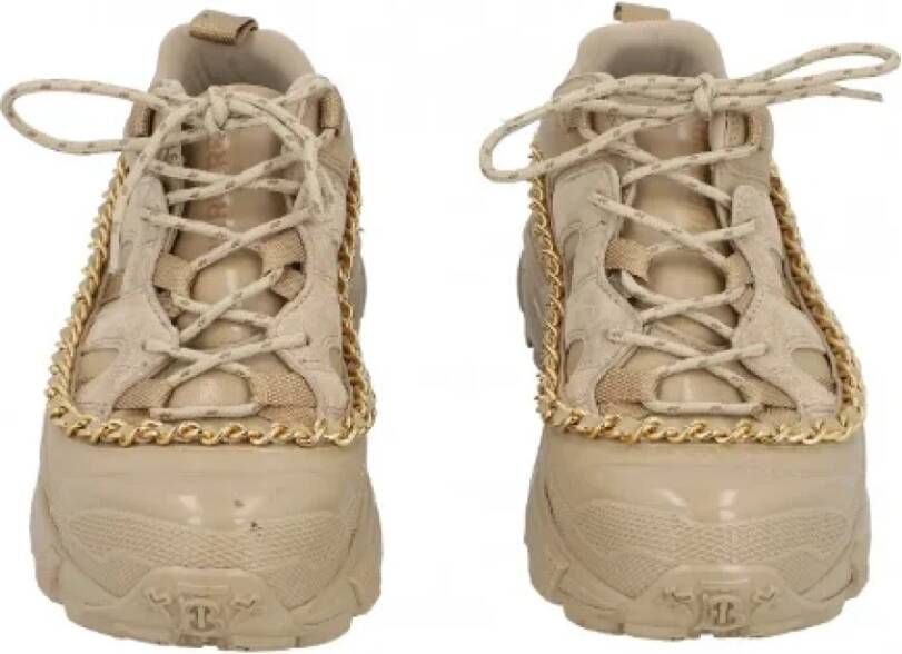 Burberry Vintage Pre-owned Fabric sneakers Beige Dames