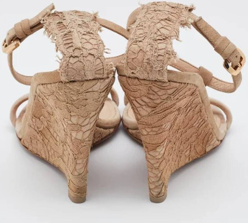 Burberry Vintage Pre-owned Lace sandals Beige Dames