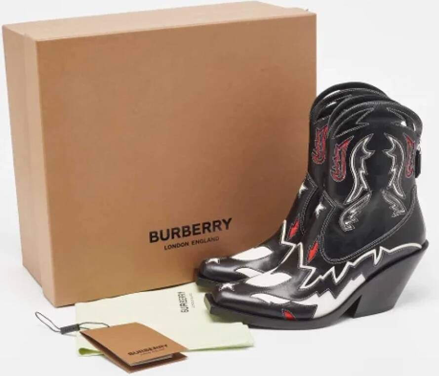 Burberry Vintage Pre-owned Leather boots Multicolor Dames