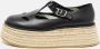 Burberry Vintage Pre-owned Leather flats Black Dames - Thumbnail 2