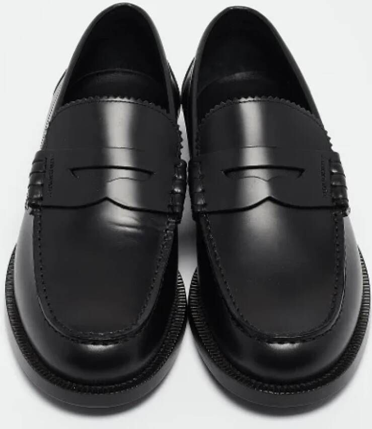 Burberry Vintage Pre-owned Leather flats Black Dames