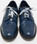 Burberry Vintage Pre-owned Leather flats Blue Dames - Thumbnail 3