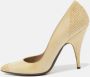 Burberry Vintage Pre-owned Leather heels Beige Dames - Thumbnail 2