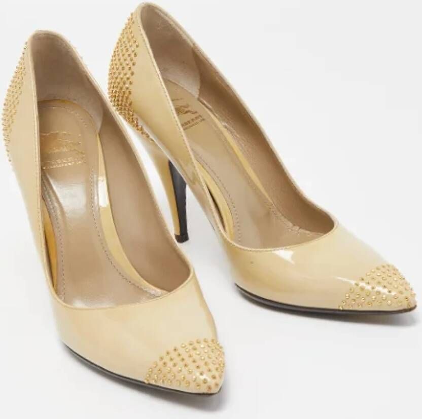 Burberry Vintage Pre-owned Leather heels Beige Dames
