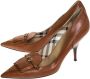 Burberry Vintage Pre-owned Leather heels Beige Dames - Thumbnail 3