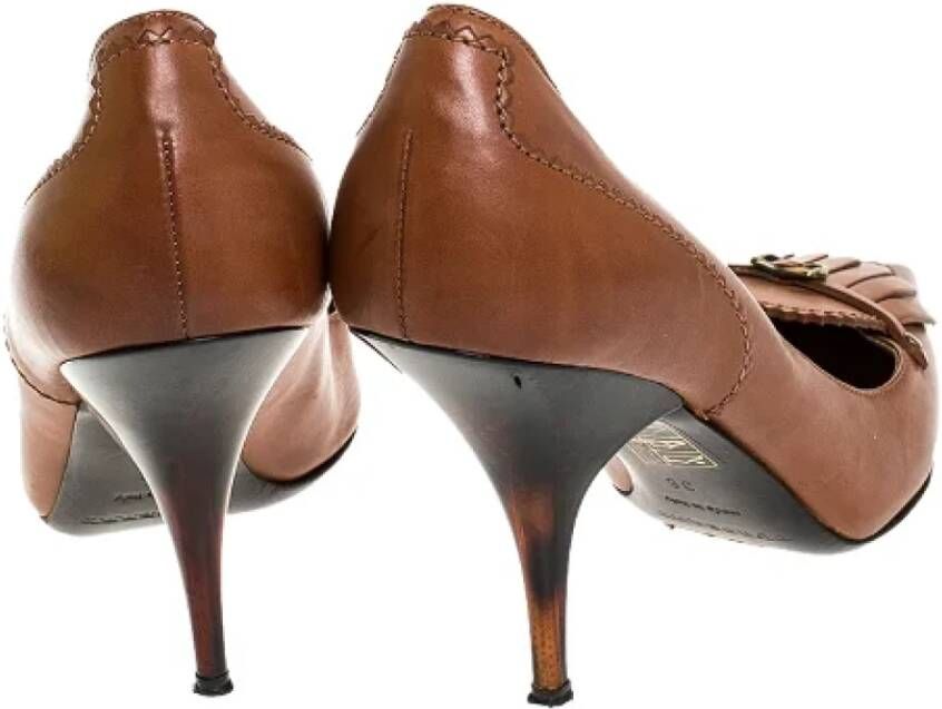 Burberry Vintage Pre-owned Leather heels Beige Dames