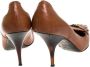 Burberry Vintage Pre-owned Leather heels Beige Dames - Thumbnail 4