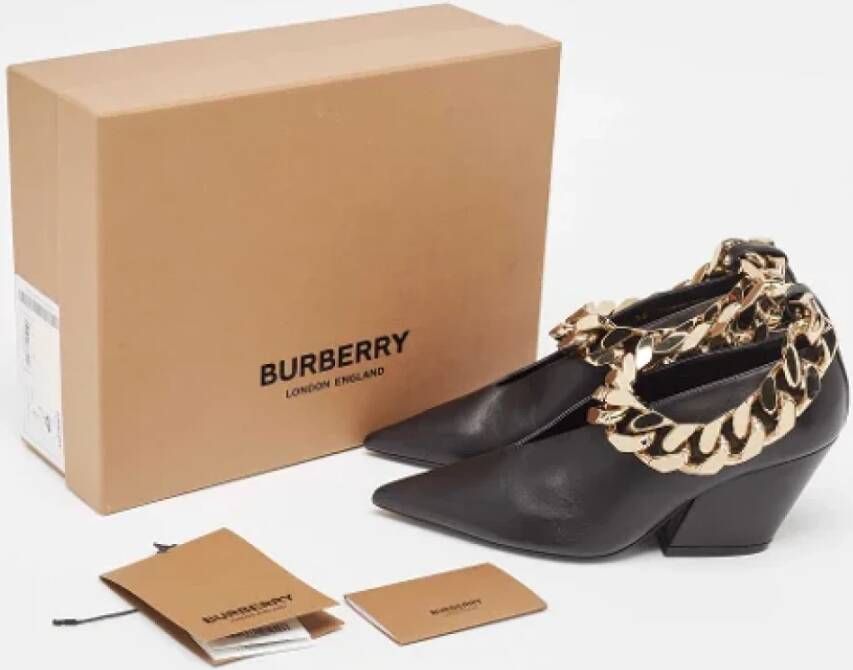 Burberry Vintage Pre-owned Leather heels Black Dames