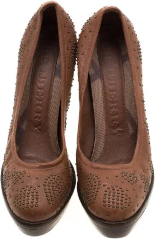 Burberry Vintage Pre-owned Leather heels Brown Dames