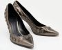 Burberry Vintage Pre-owned Leather heels Gray Dames - Thumbnail 4