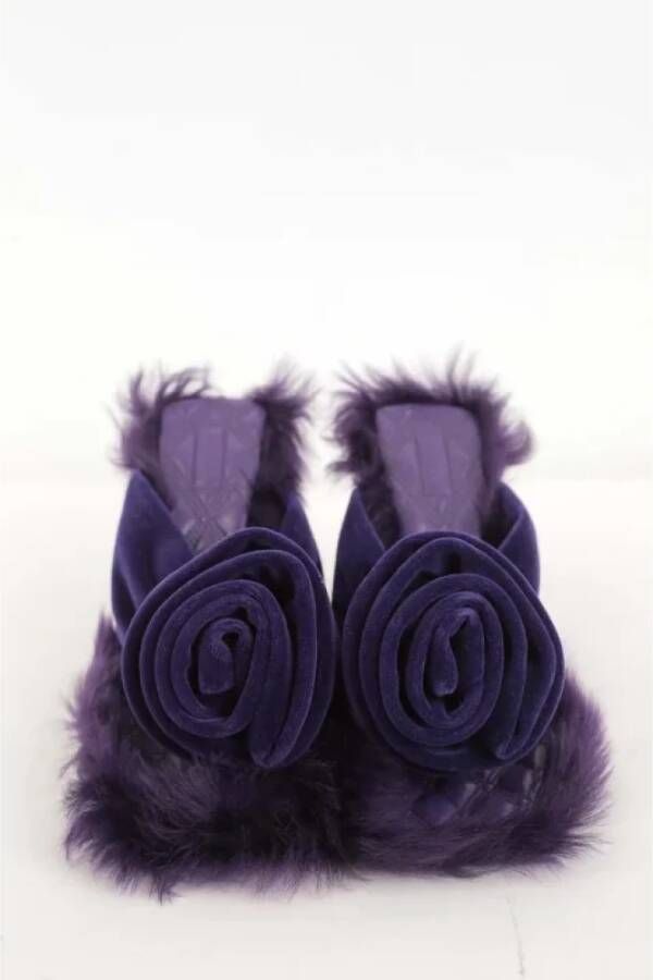 Burberry Vintage Pre-owned Leather heels Purple Dames
