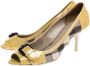 Burberry Vintage Pre-owned Leather heels Yellow Dames - Thumbnail 3