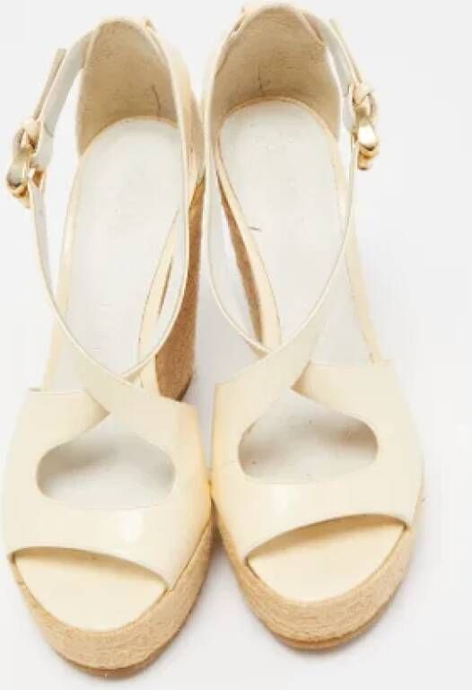 Burberry Vintage Pre-owned Leather sandals Beige Dames