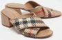 Burberry Vintage Pre-owned Leather sandals Beige Dames - Thumbnail 4