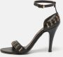 Burberry Vintage Pre-owned Leather sandals Black Dames - Thumbnail 2