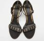 Burberry Vintage Pre-owned Leather sandals Black Dames - Thumbnail 3