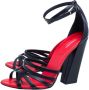Burberry Vintage Pre-owned Leather sandals Black Dames - Thumbnail 3