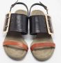 Burberry Vintage Pre-owned Leather sandals Black Dames - Thumbnail 3