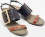 Burberry Vintage Pre-owned Leather sandals Black Dames - Thumbnail 4