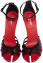 Burberry Vintage Pre-owned Leather sandals Black Dames - Thumbnail 2