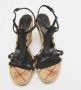 Burberry Vintage Pre-owned Leather sandals Black Dames - Thumbnail 3