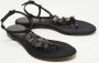 Burberry Vintage Pre-owned Leather sandals Black Dames - Thumbnail 4