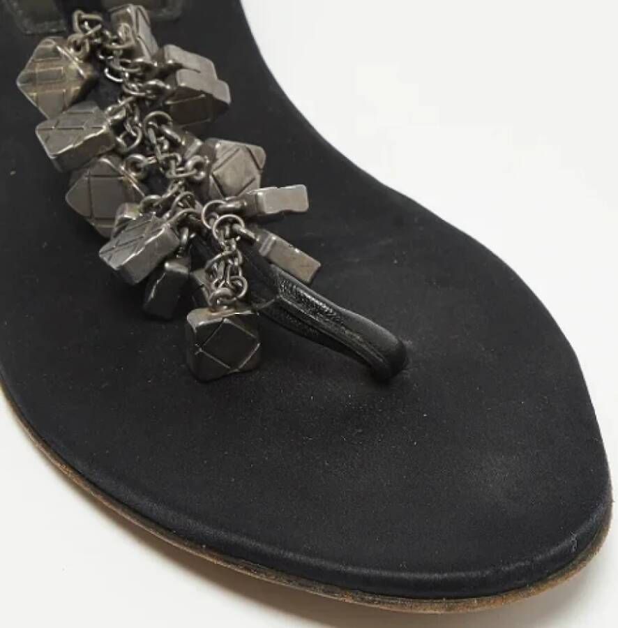 Burberry Vintage Pre-owned Leather sandals Black Dames