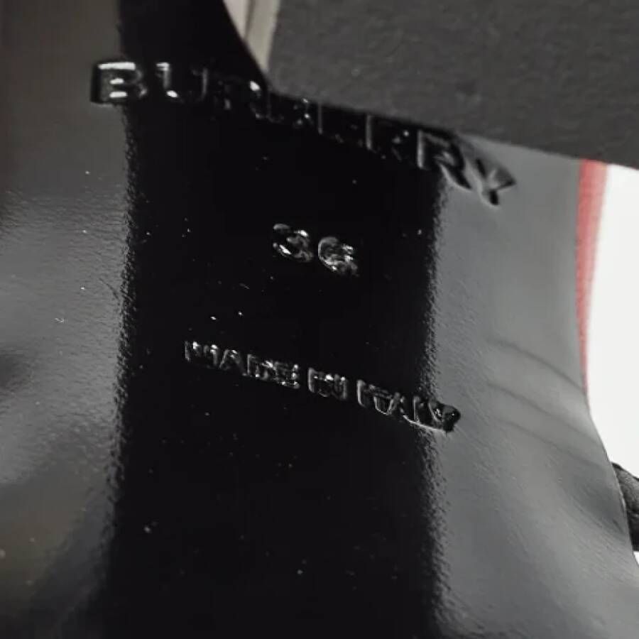 Burberry Vintage Pre-owned Leather sandals Black Dames