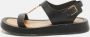 Burberry Vintage Pre-owned Leather sandals Black Dames - Thumbnail 2