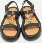 Burberry Vintage Pre-owned Leather sandals Black Dames - Thumbnail 3