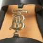 Burberry Vintage Pre-owned Leather sandals Black Dames - Thumbnail 4