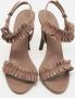 Burberry Vintage Pre-owned Leather sandals Brown Dames - Thumbnail 3