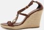 Burberry Vintage Pre-owned Leather sandals Brown Dames - Thumbnail 2