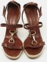 Burberry Vintage Pre-owned Leather sandals Brown Dames - Thumbnail 3