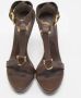 Burberry Vintage Pre-owned Leather sandals Brown Dames - Thumbnail 4