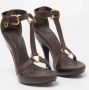 Burberry Vintage Pre-owned Leather sandals Brown Dames - Thumbnail 5