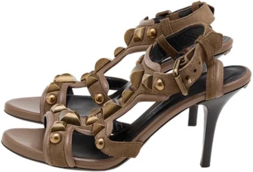 Burberry Vintage Pre-owned Leather sandals Brown Dames