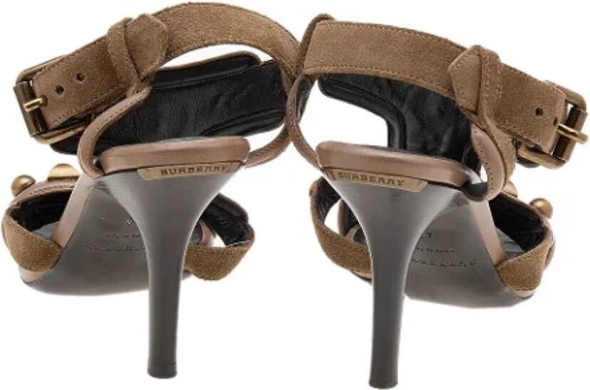 Burberry Vintage Pre-owned Leather sandals Brown Dames