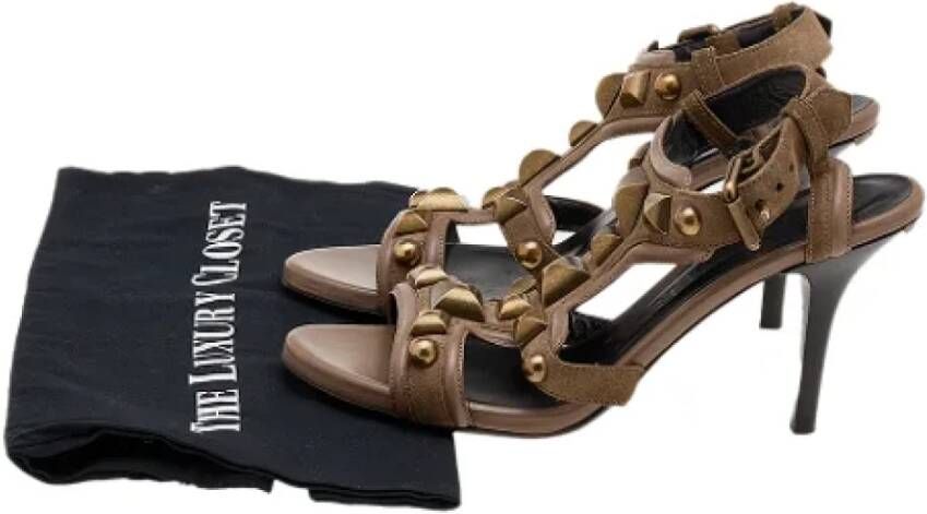 Burberry Vintage Pre-owned Leather sandals Brown Dames