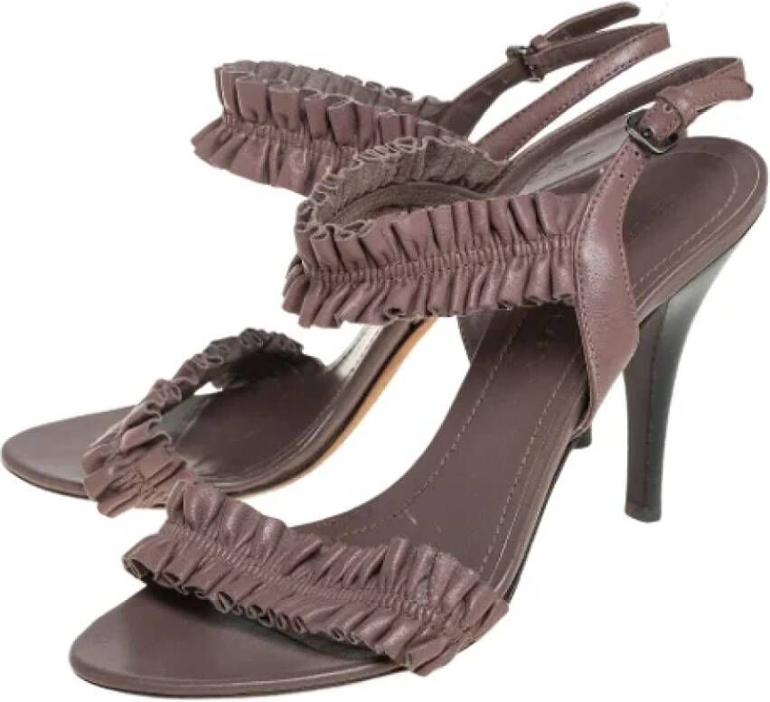 Burberry Vintage Pre-owned Leather sandals Brown Dames