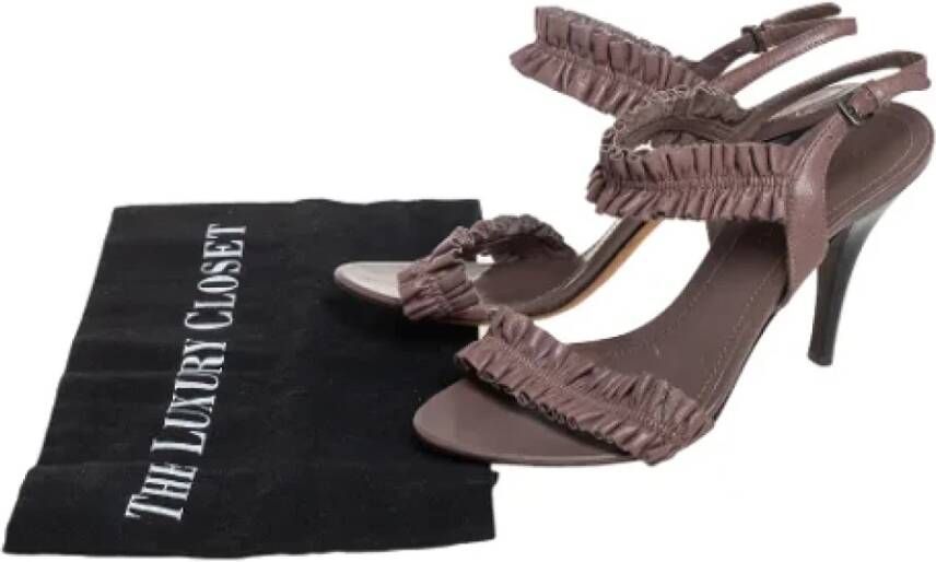 Burberry Vintage Pre-owned Leather sandals Brown Dames