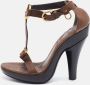 Burberry Vintage Pre-owned Leather sandals Brown Dames - Thumbnail 2